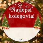 Personalizovaná Vianočná Ozdoba pre Kolegov s Vlastnými Postavami (do 6 osôb)