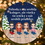 Personalizovaná Ozdoba pre Kolegov, z Ktorých sa Stali Priatelia (do 6 postáv)