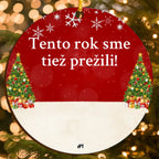 Personalizovaná Vianočná Ozdoba s Vtipným Textom a Postavami na Mieru (do 6 osôb)