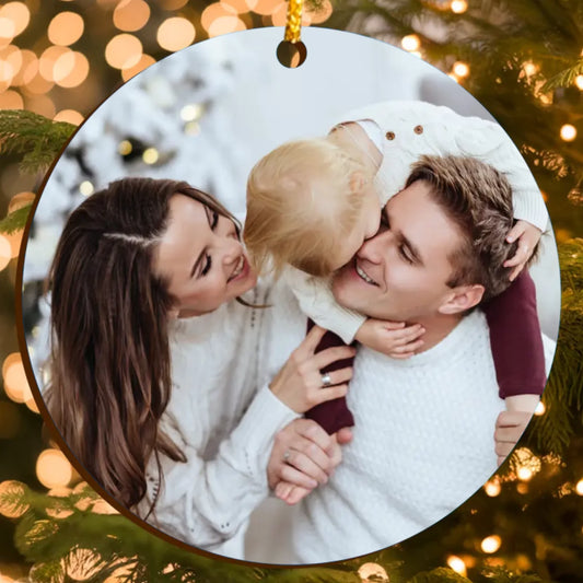 Personalizovaná vianočná ozdoba s vlastnou fotografiou