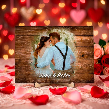 Personalizovaná stolová dekorácia s fotografiou a vlastným textom