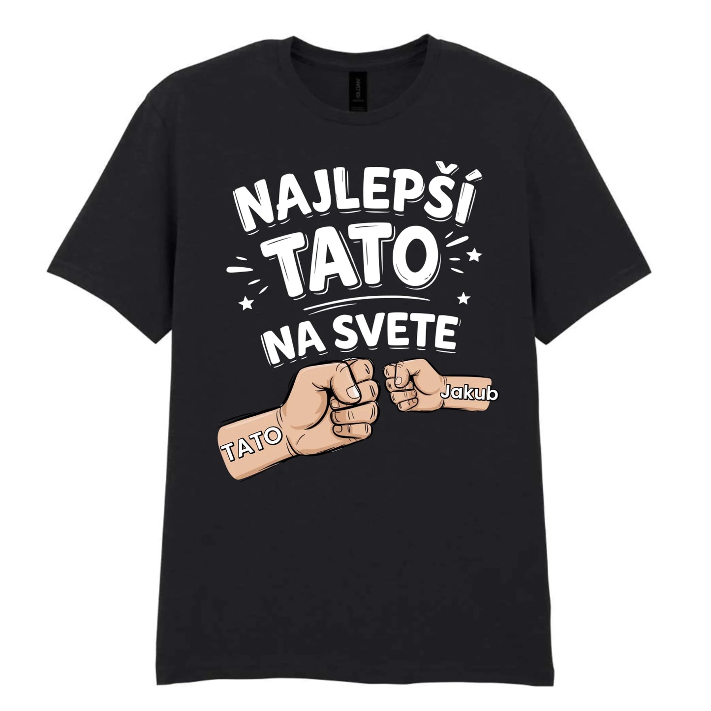 Najlepší tato na svete – personalizované tričko s menami